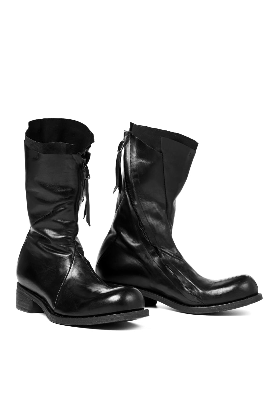 LEON EMANUEL BLANCK DISTORTION TALL BOOT / GUIDI OILED HORSE LEATHER (BLACK)