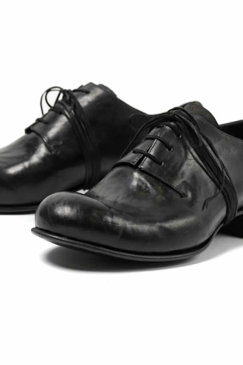 DIMISSIANOS & MILLER derby whole-cut with extended tongue shoes / culatta leather (BLACK)