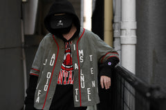 Load image into Gallery viewer, READYMADE COLLAPSED FACE HOODIE (BLACK)