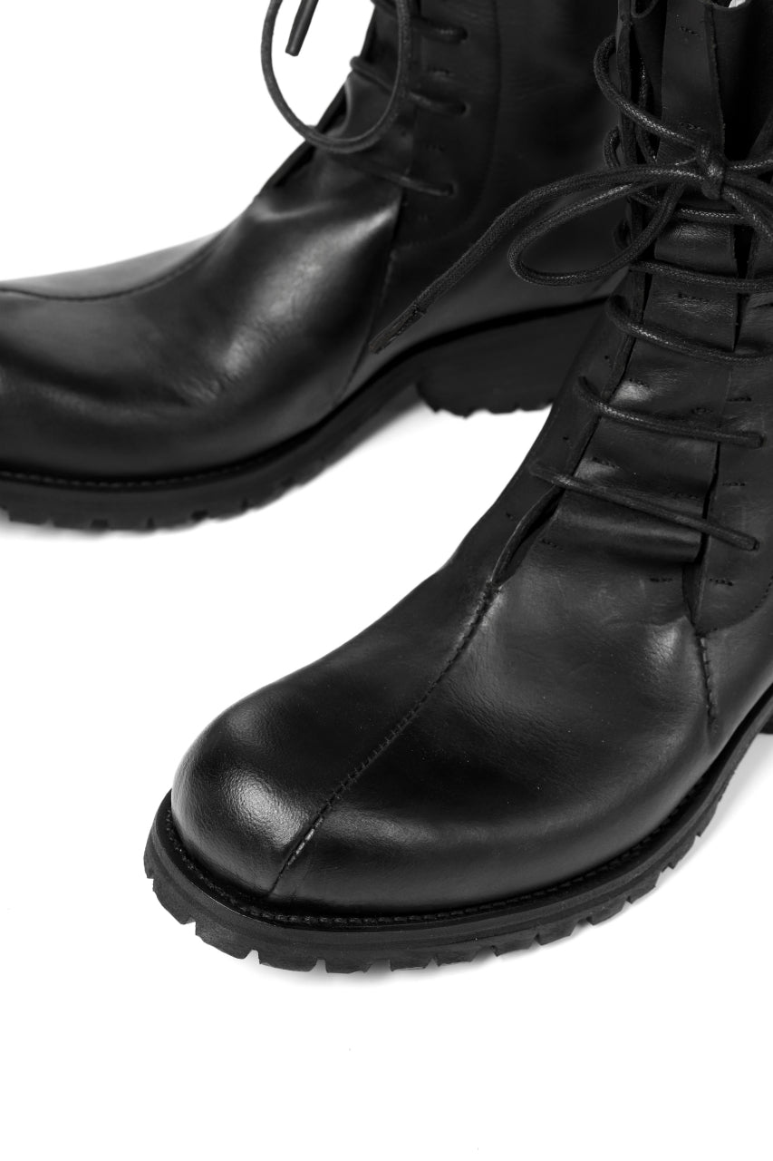 Load image into Gallery viewer, LEON EMANUEL BLANCK exclusive DISTORTION WORK BOOT / BUFFALO LEATHER (BLACK)