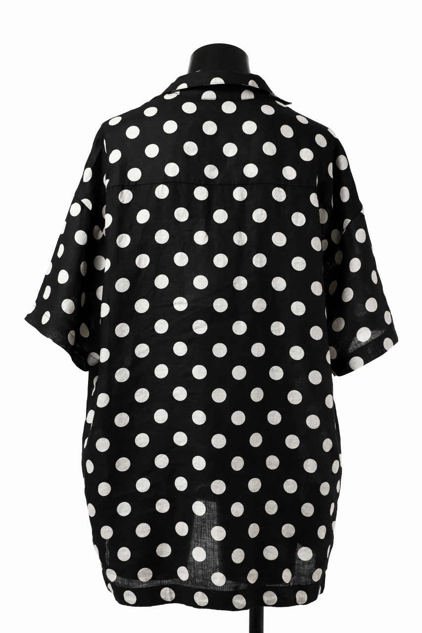 Load image into Gallery viewer, _vital exclusive half collar tunica tops / organic linen (DOT)
