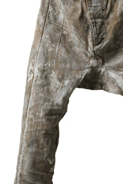 Load image into Gallery viewer, BORIS BIDJAN SABERI CROPPED TROUSER / WAX GUM DYED &amp; BODY MOLDED &quot;P15.1 BF-FKU10001&quot; (LIGHT GUM)