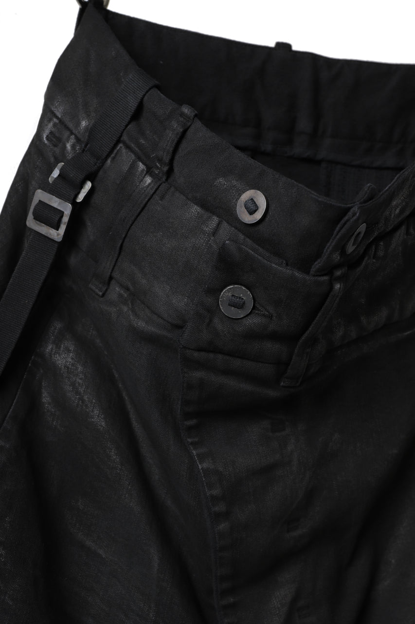 Load image into Gallery viewer, BORIS BIDJAN SABERI BAGGY TROUSER / VINYL COATED &amp; NICKEL PRESSED &quot;P1.1-FKU10001&quot; (BLACK)