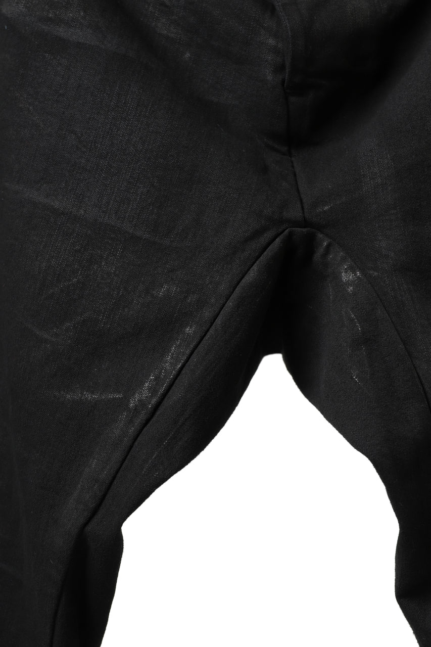 BORIS BIDJAN SABERI BAGGY TROUSER / VINYL COATED & NICKEL PRESSED "P1.1-FKU10001" (BLACK)