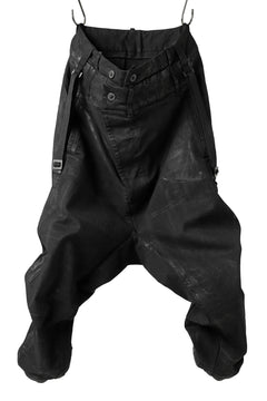 画像をギャラリービューアに読み込む, BORIS BIDJAN SABERI BAGGY TROUSER / VINYL COATED &amp; NICKEL PRESSED &quot;P1.1-FKU10001&quot; (BLACK)