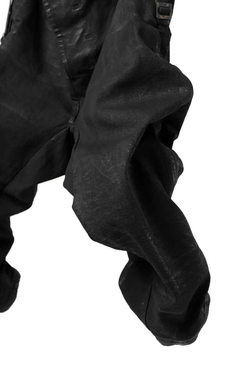 Load image into Gallery viewer, BORIS BIDJAN SABERI BAGGY TROUSER / VINYL COATED &amp; NICKEL PRESSED &quot;P1.1-FKU10001&quot; (BLACK)