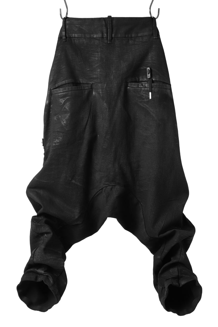 BORIS BIDJAN SABERI BAGGY TROUSER / VINYL COATED & NICKEL PRESSED "P1.1-FKU10001" (BLACK)