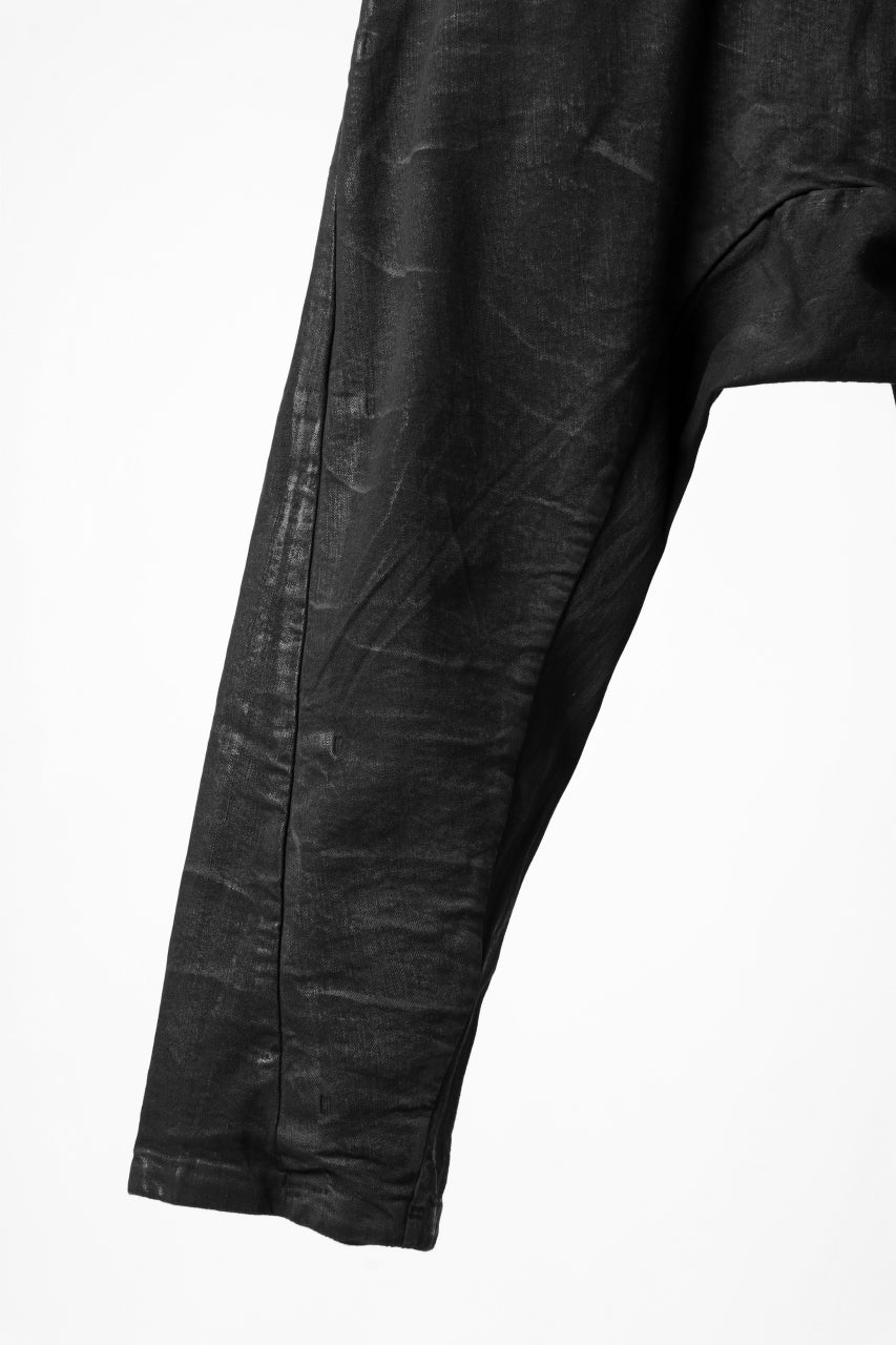 BORIS BIDJAN SABERI BAGGY TROUSER / VINYL COATED & NICKEL PRESSED "P1.1-FKU10001" (BLACK)