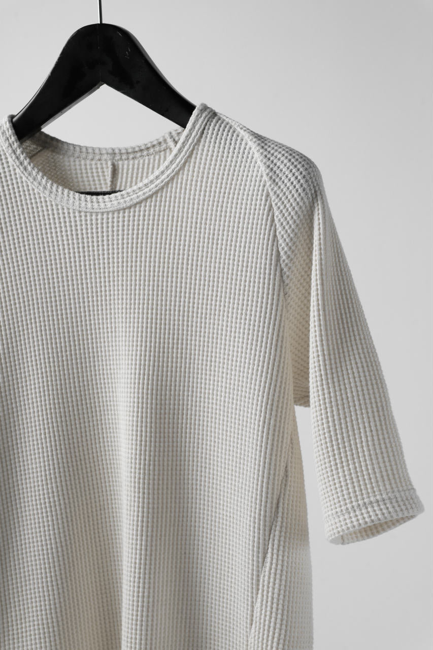 Load image into Gallery viewer, A.F ARTEFACT exclusive RAGLAN PULL OVER S/S TOPS / WAFFLE JERSEY (ECRU)