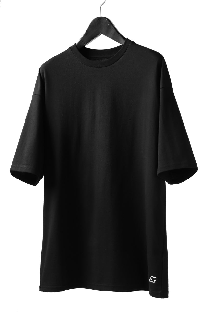 A.F ARTEFACT "PLAIN" EMBROIDERY OVER SIZED TOPS (BLACK)