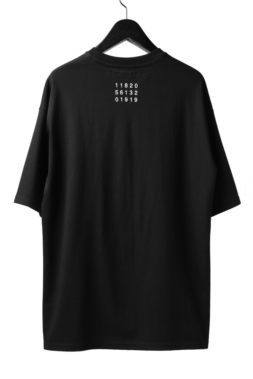 A.F ARTEFACT "NUMBERS & LOGO" EMBROIDERY OVER SIZED TOPS (BLACK)