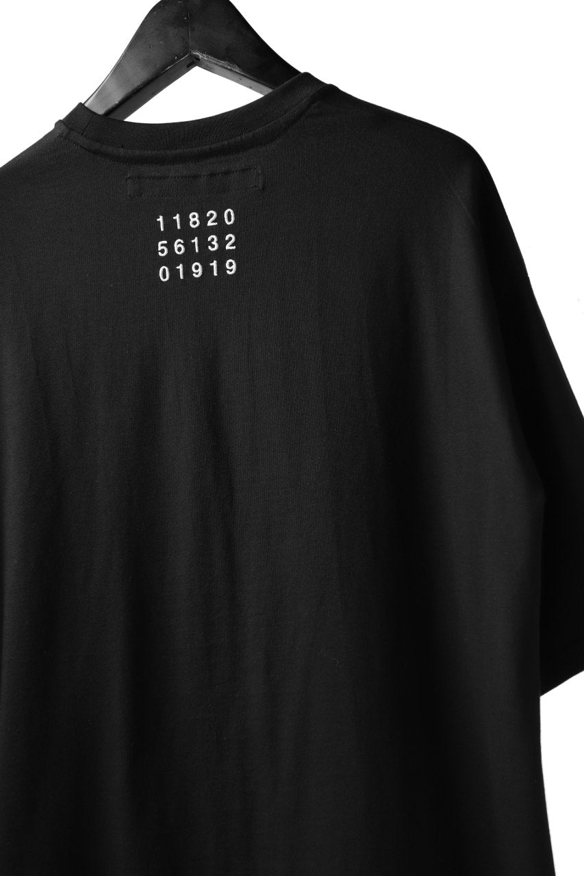 A.F ARTEFACT "NUMBERS & LOGO" EMBROIDERY OVER SIZED TOPS (BLACK)
