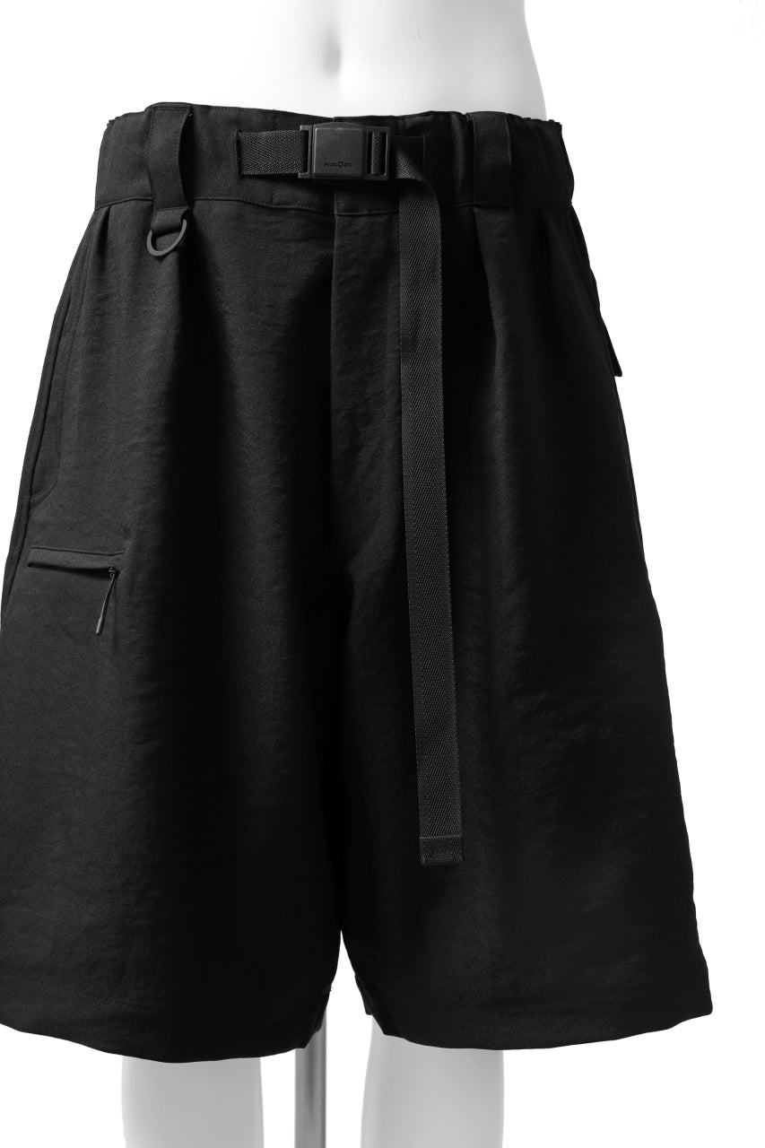 Load image into Gallery viewer, Y-3 Yohji Yamamoto CLASSIC TAILOR SHORT PANTS / POLY TWILL (BLACK)