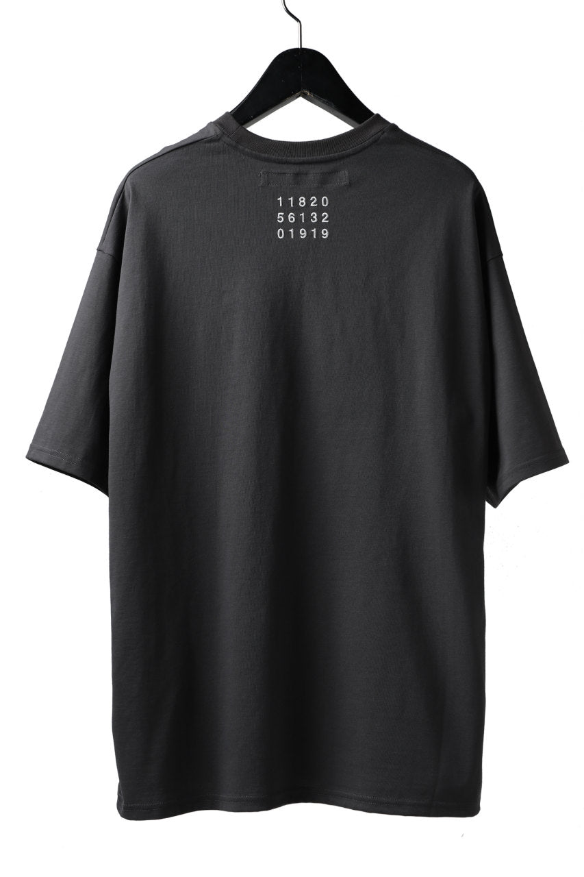 A.F ARTEFACT "PLAIN" EMBROIDERY OVER SIZED TOPS (D.GREY)