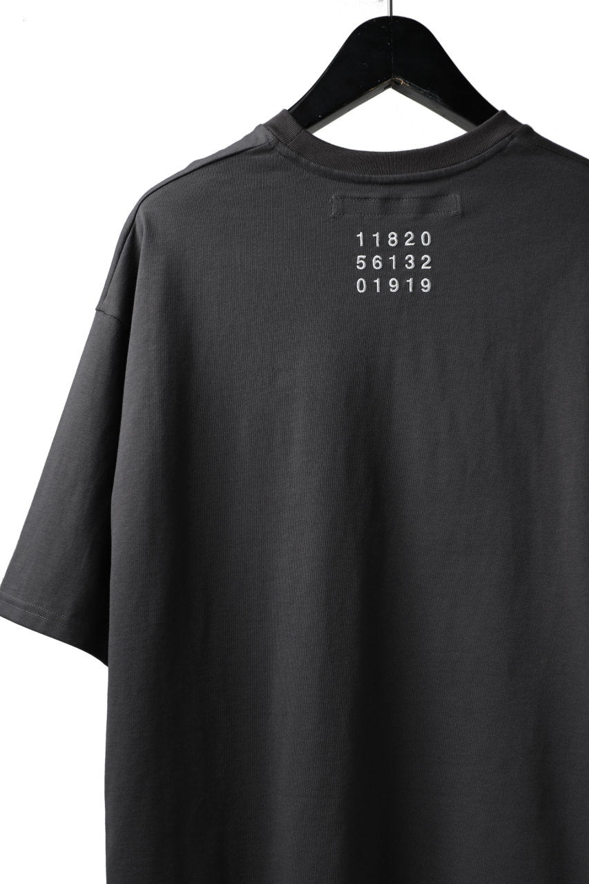 A.F ARTEFACT "NUMBERS & LOGO" EMBROIDERY OVER SIZED TOPS (D.GREY)