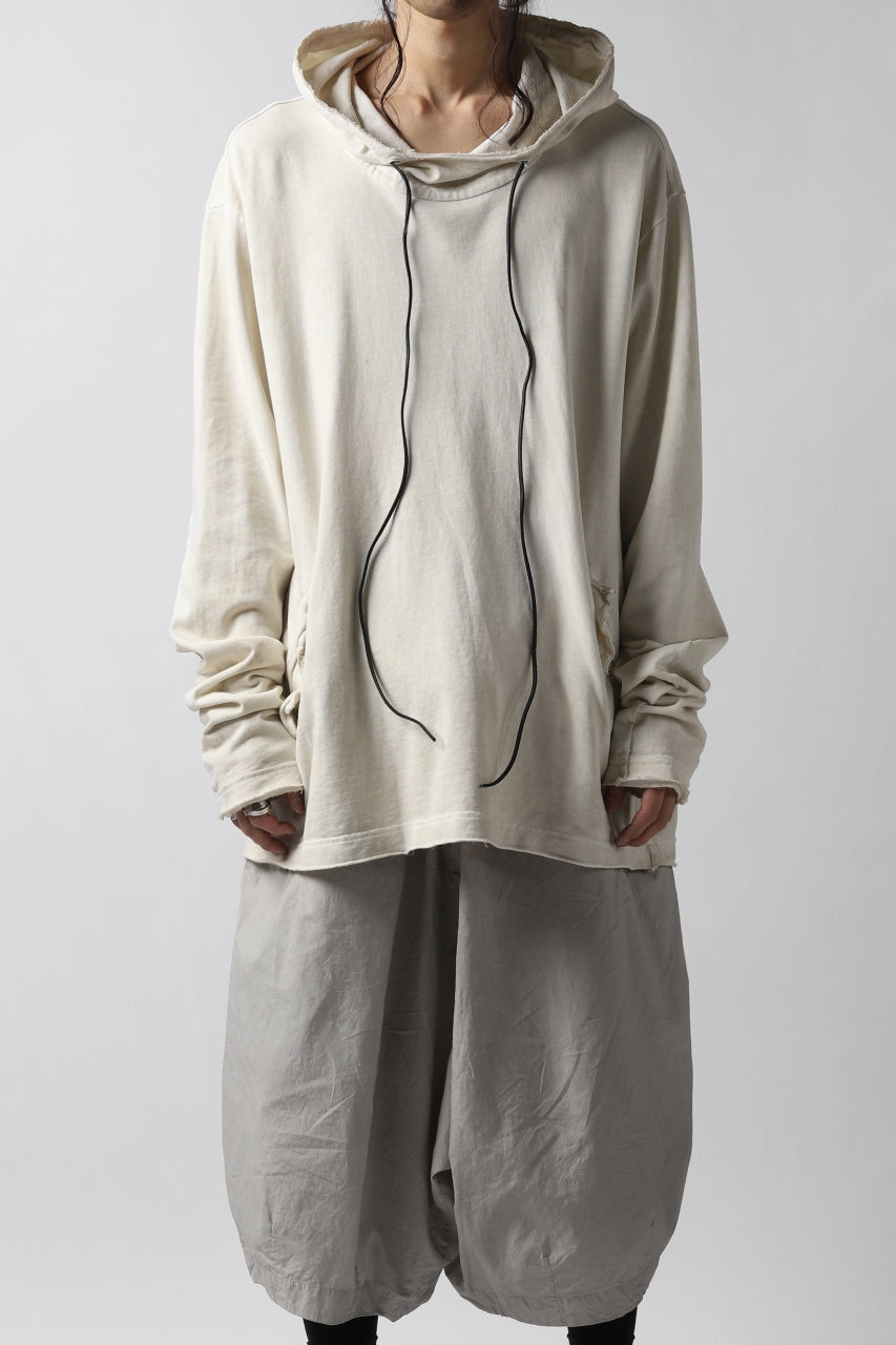 RUNDHOLZ DIP HOODED PULLOVER / DYED COTTON SWEAT (MARBLE)