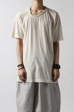 Load image into Gallery viewer, RUNDHOLZ DIP DISTORTED NECK T-SHIRT / DYED L.JERSEY (MARBLE)