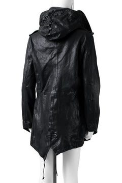 画像をギャラリービューアに読み込む, ISAMU KATAYAMA BACKLASH MODS COAT / GOAT LEATHER (GARMENT + SPRAY DYED BLACK)