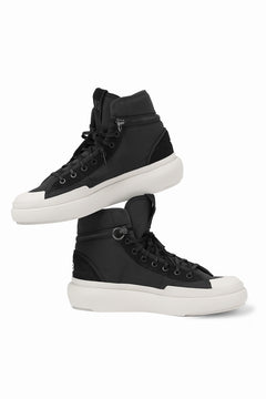 画像をギャラリービューアに読み込む, Y-3 Yohji Yamamoto AJATU COURT HIGH SNEAKERS (BLACK/BLACK/COREWHITE)