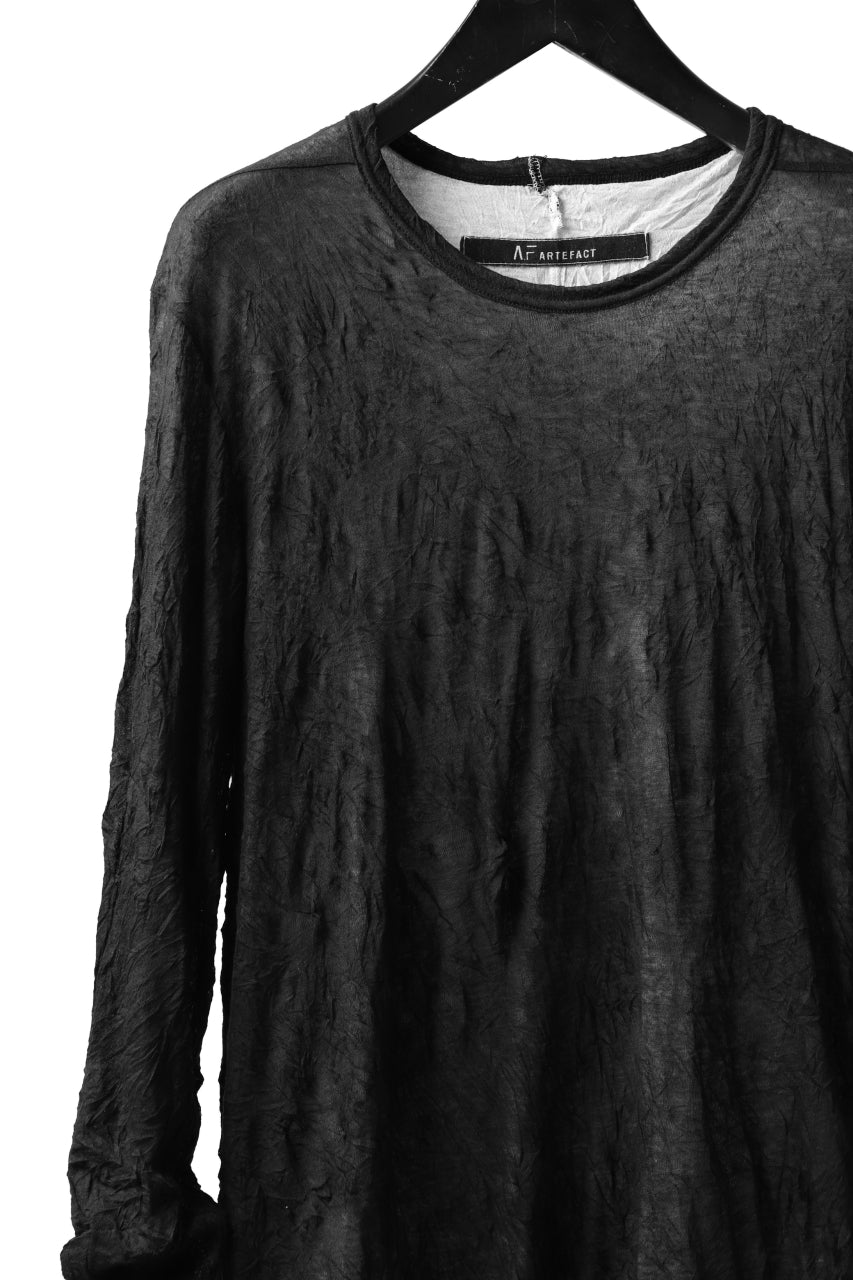 A.F ARTEFACT DOUBLE LAYERED LONG SLEEVE TOPS (BLACK×WHITE)