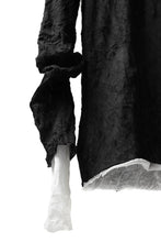 画像をギャラリービューアに読み込む, A.F ARTEFACT CRUMPLE DOUBLE LAYER JERSEY L/S (BLACK×WHITE)