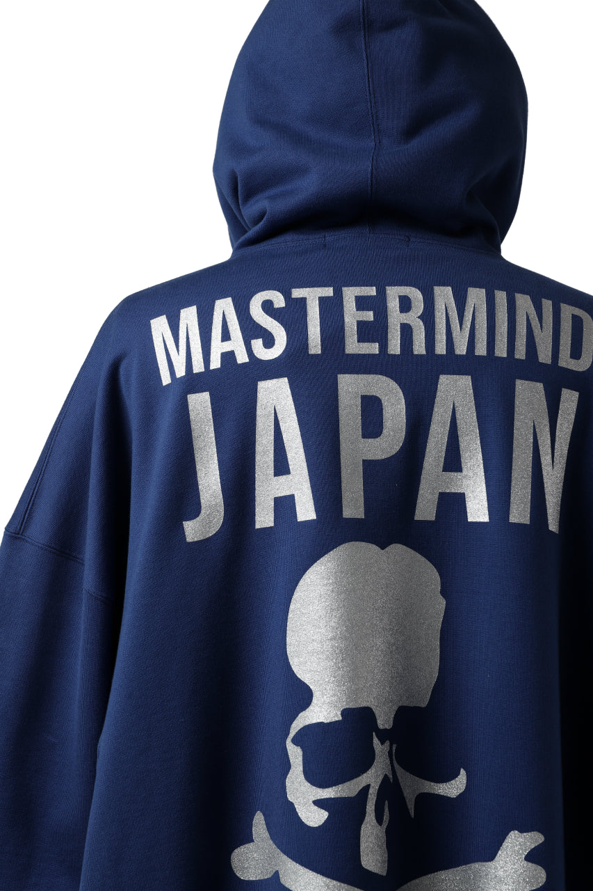 mastermind JAPAN SWEAT HOODIE / GLITTER LOGO (NAVY)
