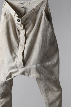 Load image into Gallery viewer, RUNDHOLZ DIP DROPCROTCH TAPERED PANTS / DYED COTTON TWILL (MARBLE)