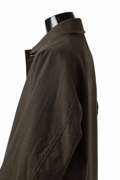 Load image into Gallery viewer, CAPERTICA REVERSIBLE MAC COAT / WASHABLE WOOL GABA &amp; VENTILE COTTON WEATHER (GREY KHAKI)