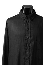 Load image into Gallery viewer, Aleksandr Manamis Long Box Pleat Shirt / Black