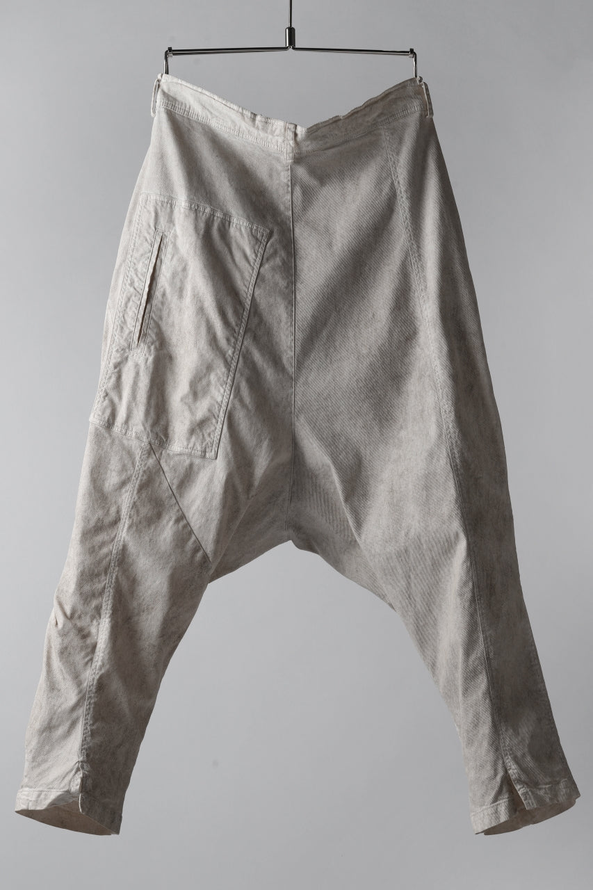 Load image into Gallery viewer, RUNDHOLZ DIP DROPCROTCH TAPERED PANTS / DYED COTTON TWILL (MARBLE)