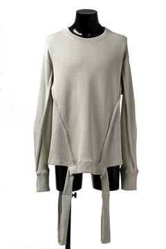 Load image into Gallery viewer, A.F ARTEFACT &quot;möbius&quot; IRREGULAR HEM KNIT PULLOVER (IVORY)
