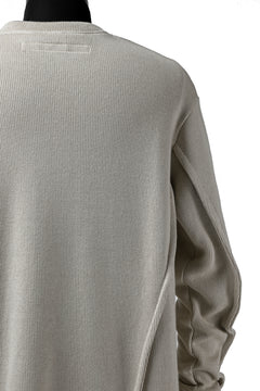 Load image into Gallery viewer, A.F ARTEFACT &quot;möbius&quot; IRREGULAR HEM KNIT PULLOVER (IVORY)