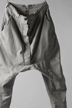 Load image into Gallery viewer, RUNDHOLZ DIP DROPCROTCH TAPERED PANTS / DYED COTTON TWILL (ZINC)
