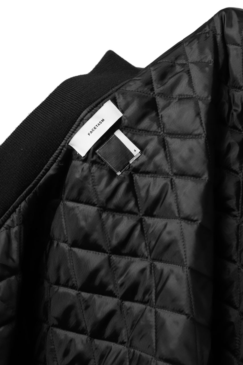 FACETASM "F" STADIUM JACKET (BLACK)