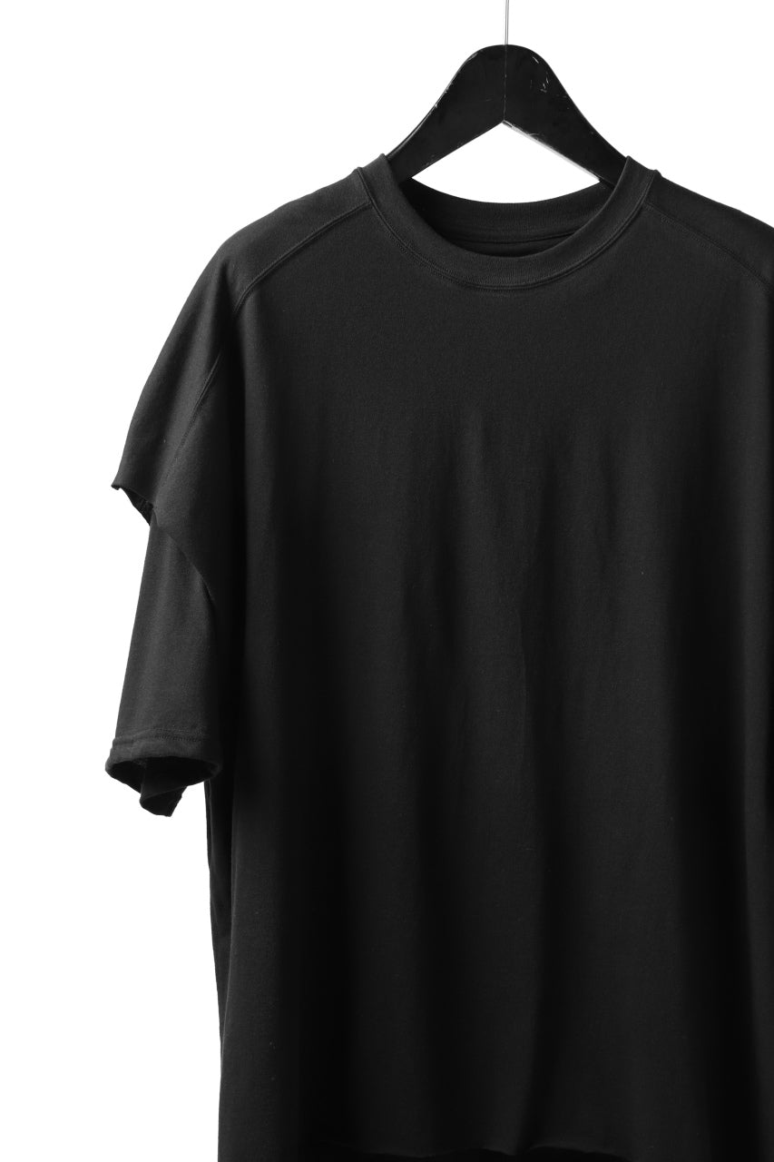 画像をギャラリービューアに読み込む, A.F ARTEFACT &quot;NO FACE&quot; LAYERED OVER SIZE TOPS (BLACK)