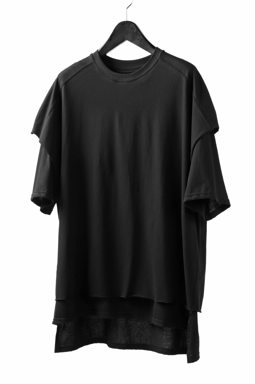 A.F ARTEFACT "NO FACE" LAYERED OVER SIZE TOPS (BLACK)
