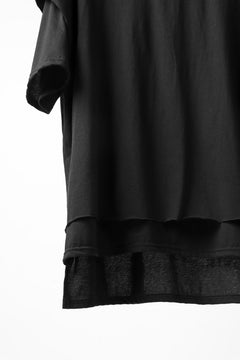 画像をギャラリービューアに読み込む, A.F ARTEFACT &quot;NO FACE&quot; LAYERED OVER SIZE TOPS (BLACK)