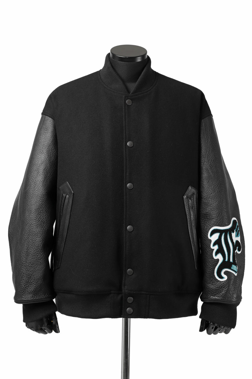 FACETASM "F" STADIUM JACKET (BLACK)