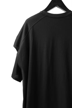 画像をギャラリービューアに読み込む, A.F ARTEFACT &quot;NO FACE&quot; LAYERED OVER SIZE TOPS (BLACK)