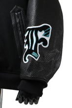 Load image into Gallery viewer, FACETASM &quot;F&quot; STADIUM JACKET (BLACK)