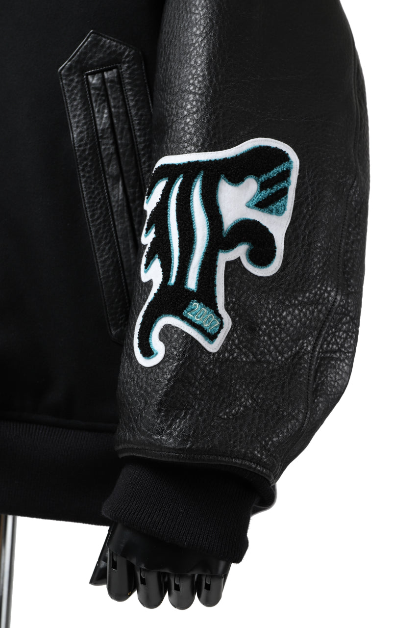 FACETASM "F" STADIUM JACKET (BLACK)