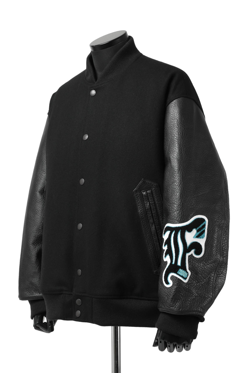 FACETASM "F" STADIUM JACKET (BLACK)