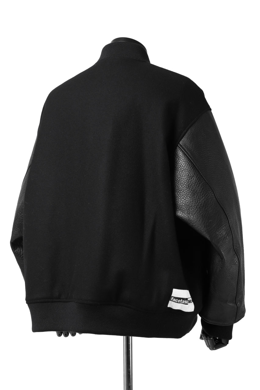 FACETASM "F" STADIUM JACKET (BLACK)