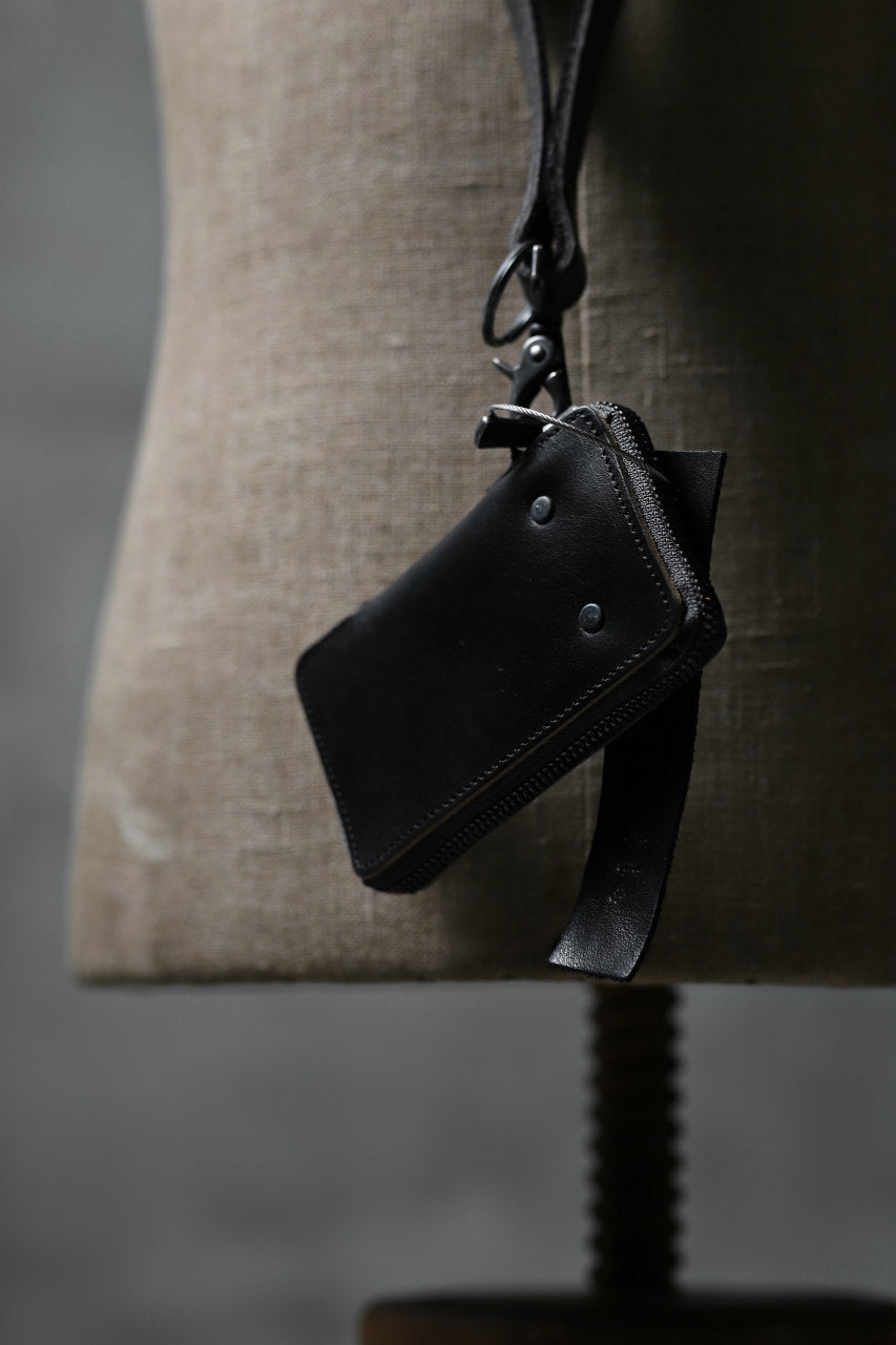 画像をギャラリービューアに読み込む, Portaille &quot;Limited Made&quot; ZIP KEY CASE / HORWEEN chromexcel (BLACK)