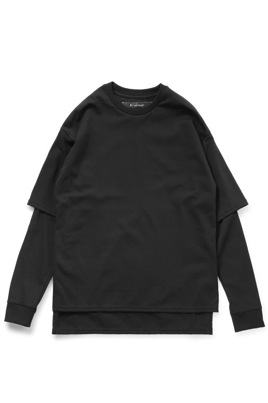 A.F ARTEFACT "DUAL" LAYERED LOOSEY TOPS (ALL BLACK)