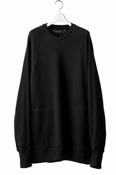 Load image into Gallery viewer, A.F ARTEFACT OVER SIZE RAGLAN TOPS / SWEAT JERSEY (BLACK)