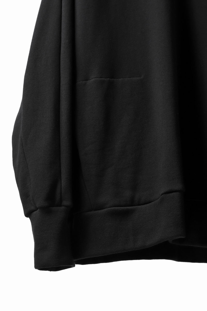 A.F ARTEFACT BOMBER PULLOVER TOPS / SWEAT JERSEY (BLACK)