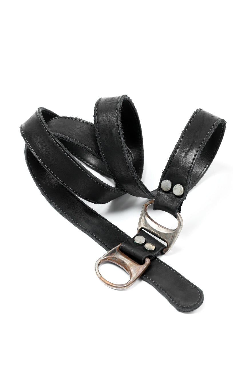 incarnation CALF LEATHER BELT D-RING #3 (BLACK)