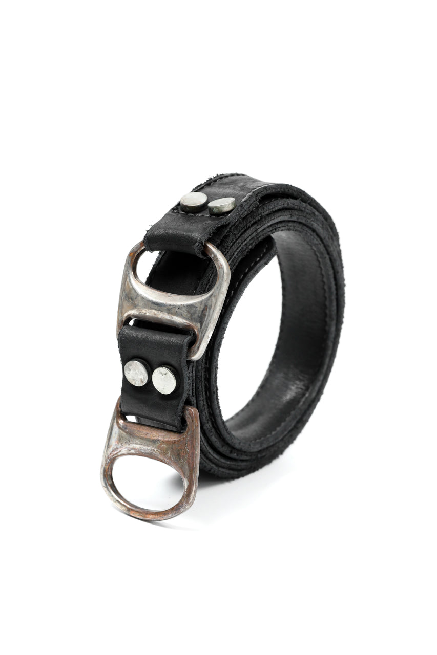 incarnation CALF LEATHER BELT D-RING #3 (BLACK)