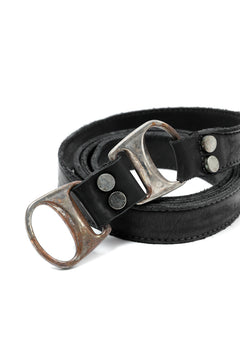 画像をギャラリービューアに読み込む, incarnation CALF LEATHER BELT D-RING #3 (BLACK)